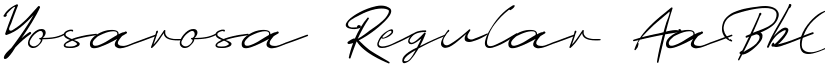 Yosarosa Regular font