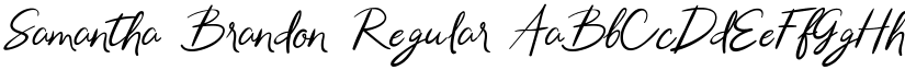 Samantha Brandon Regular font