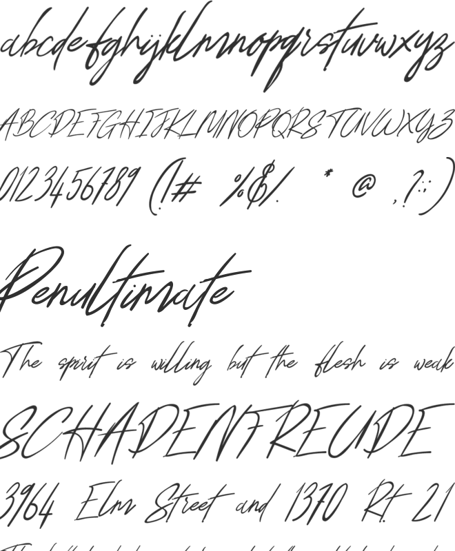 Annie Signature font preview
