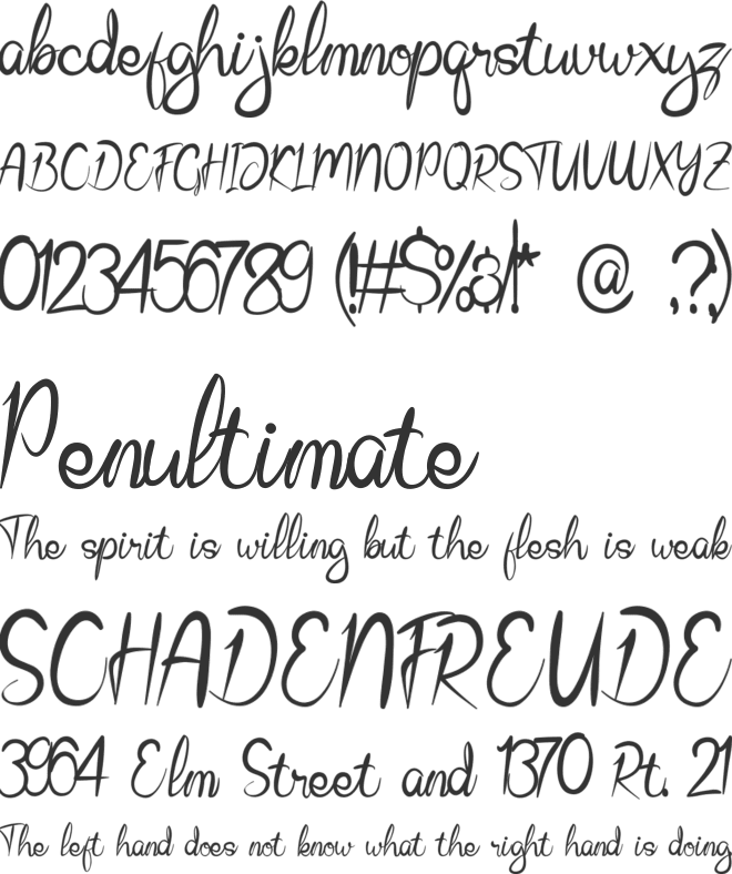 BlueIsland font preview
