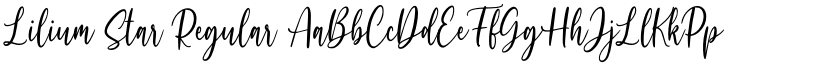 Lilium Star Regular font
