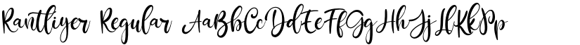 Rantliyer Regular font