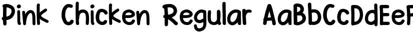 Pink Chicken Regular font