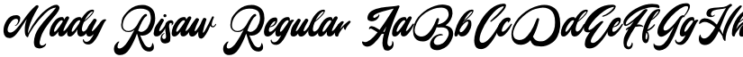 Mady Risaw Regular font