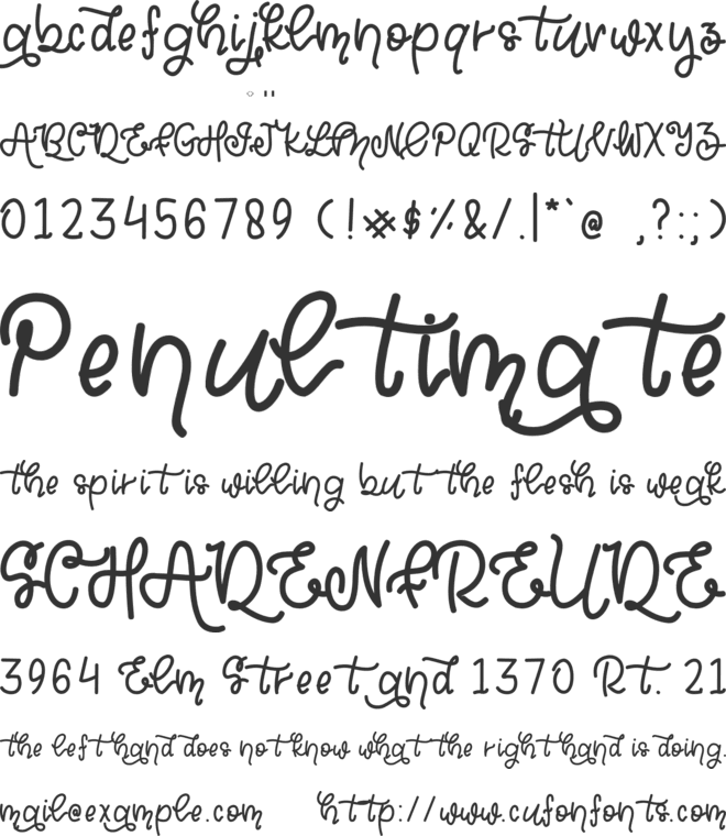 Hamidah font preview