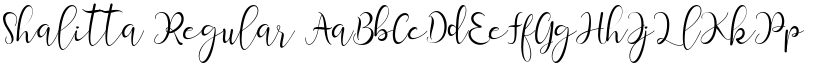 Shalitta Regular font