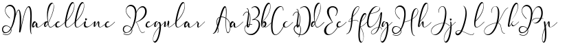 Madelline Regular font