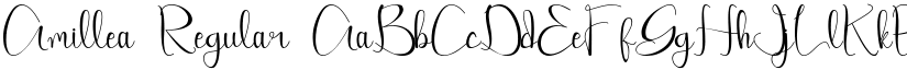 Amillea Regular font