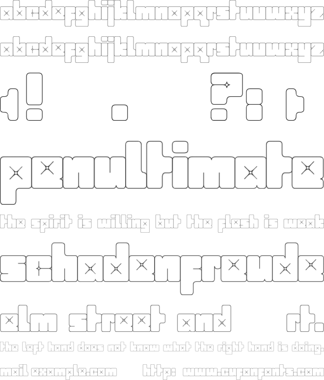 Babybox font preview