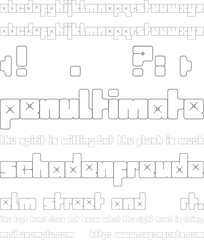 Babybox font preview