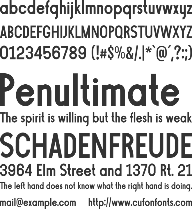 Gibster font preview