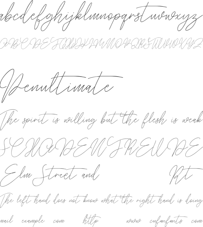 Balleys Free font preview