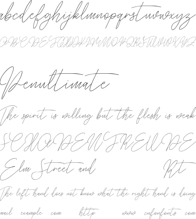 Balleys Free font preview