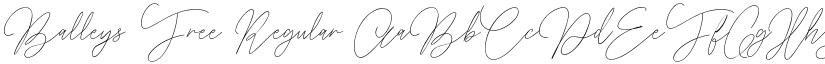 Balleys Free Regular font