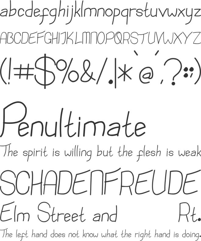 Bollolo font preview