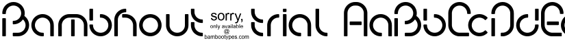 Bambhout trial font download
