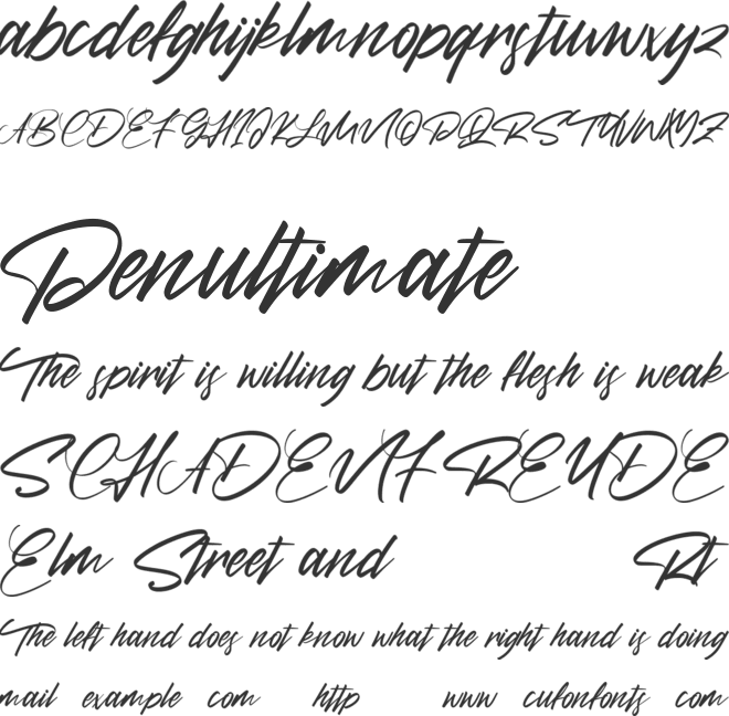 Diettersen Free font preview