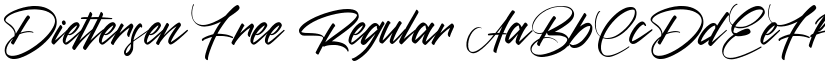 Diettersen Free Regular font
