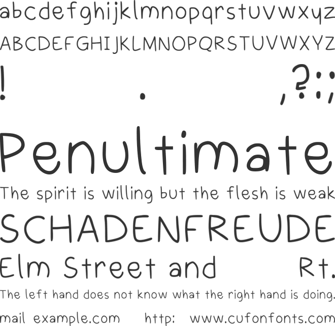 Pooper Scooper font preview