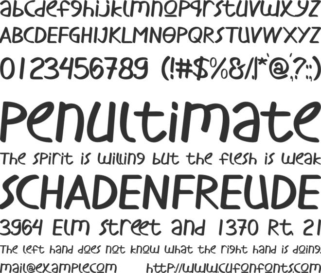 little coffee font preview