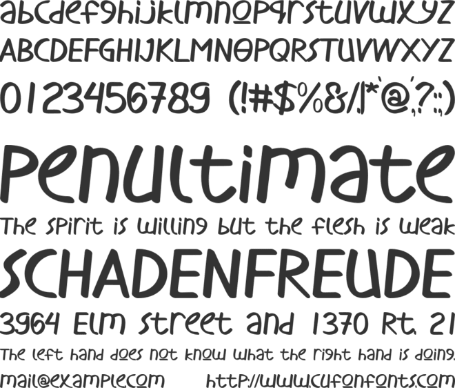 little coffee font preview