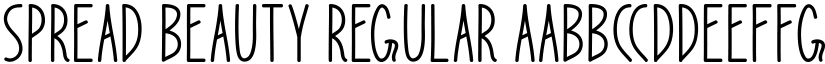 Spread Beauty Regular font