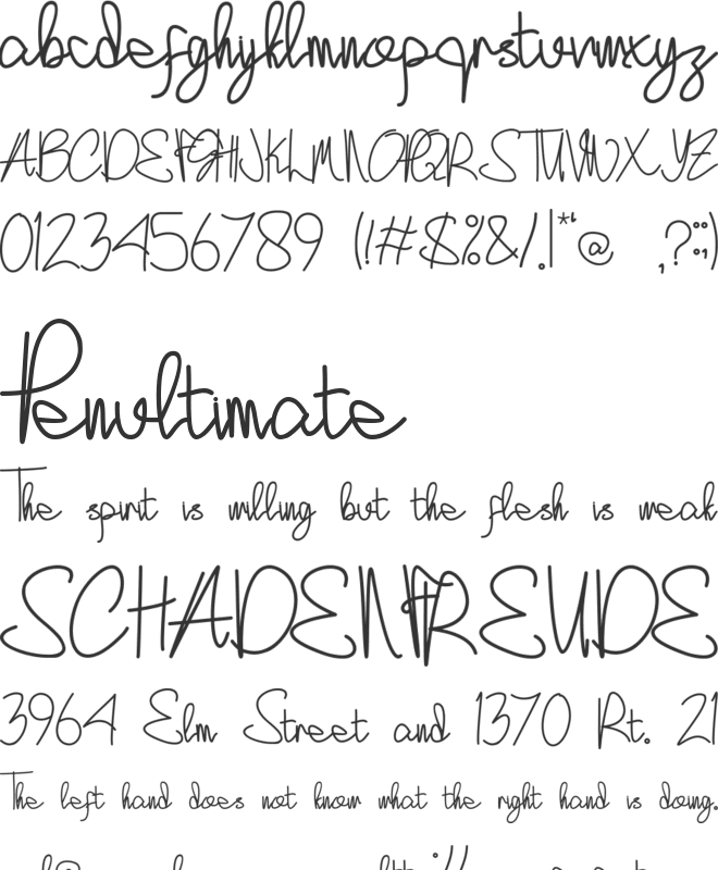 Koalla font preview