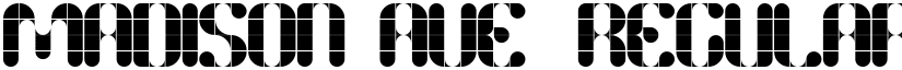 Madison Ave. Regular font