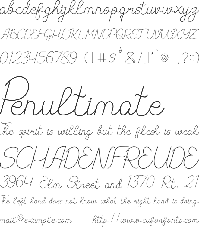Vyodra font preview