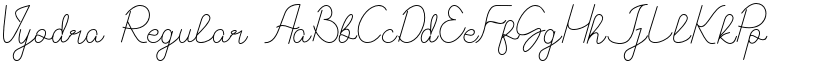 Vyodra Regular font