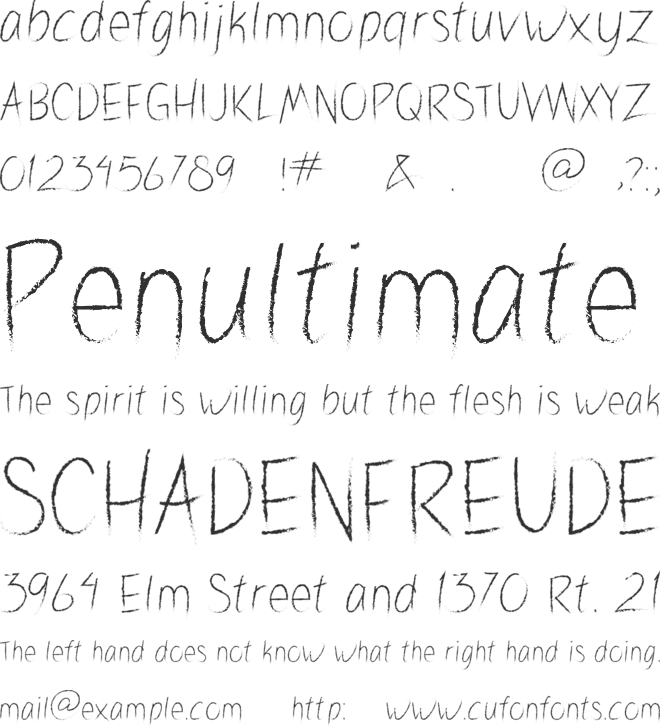 Valibrush font preview