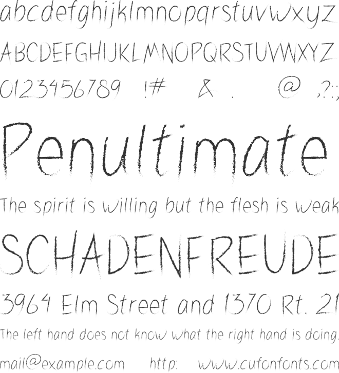 Valibrush font preview