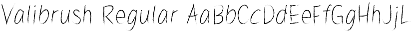 Valibrush Regular font