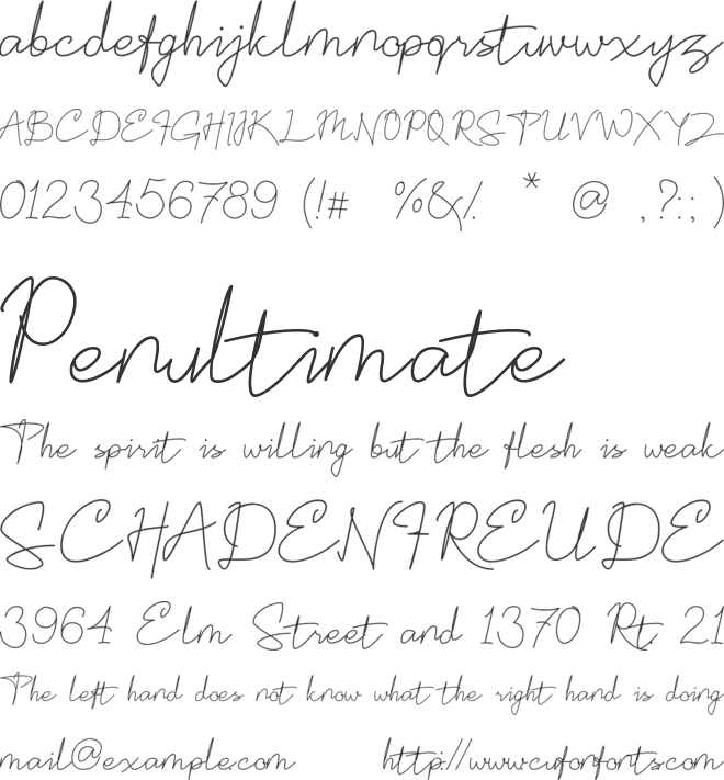 Rogertone font preview