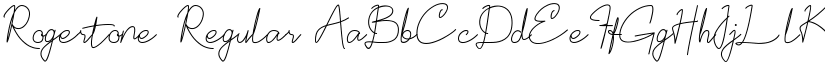 Rogertone Regular font