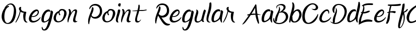 Oregon Point Regular font