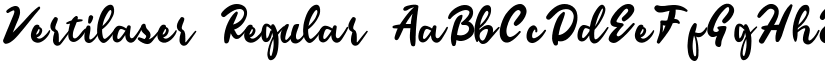 Vertilaser Regular font