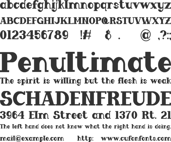 Moongarz font preview