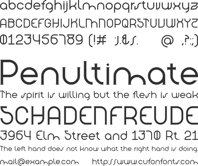 Nineland font preview