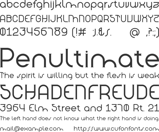 Nineland font preview