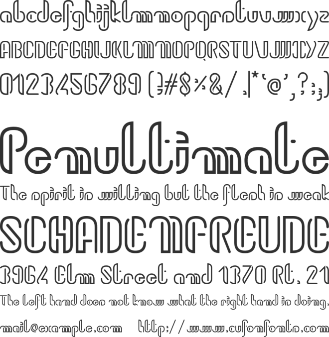 Kiwilite standard font preview