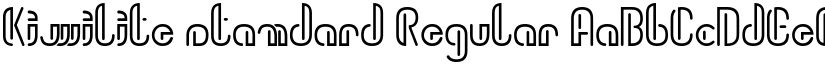 Kiwilite standard Regular font
