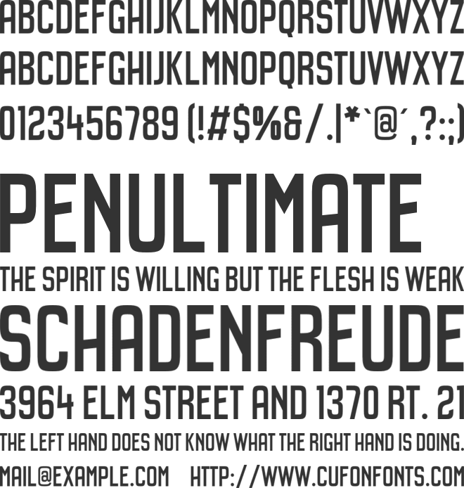 Kenga Kaya font preview