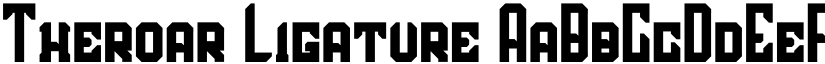 Theroar Ligature font