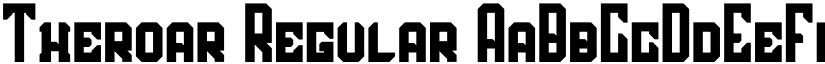 Theroar Regular font