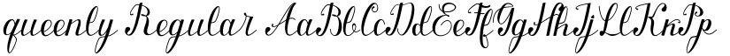 queenly Regular font