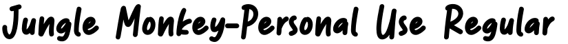 Jungle Monkey-Personal Use font download