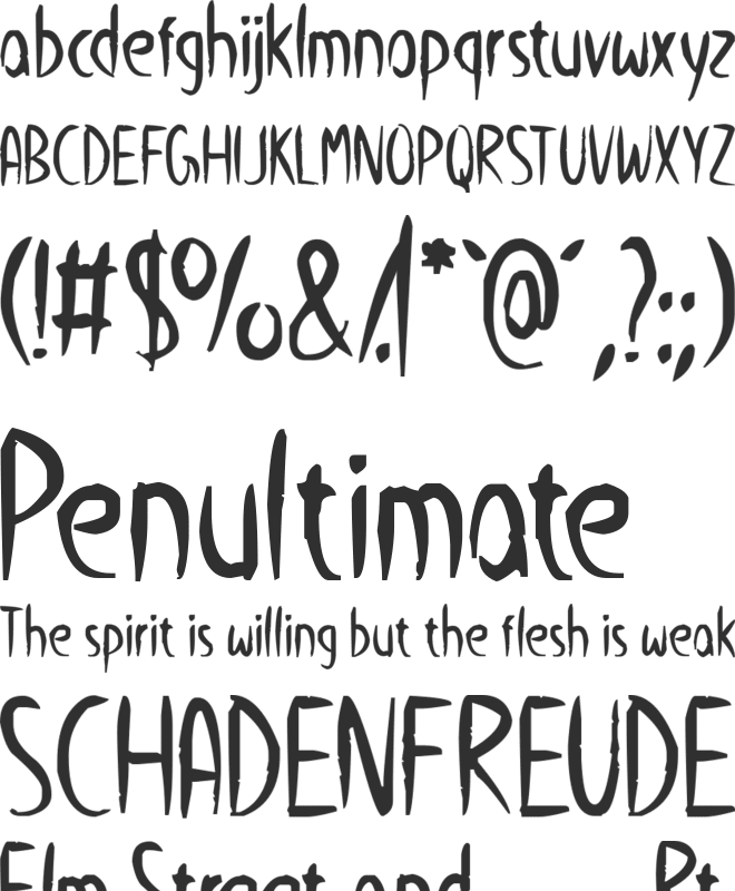 Hello Halloween font preview