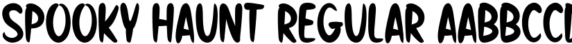 Spooky Haunt Regular font