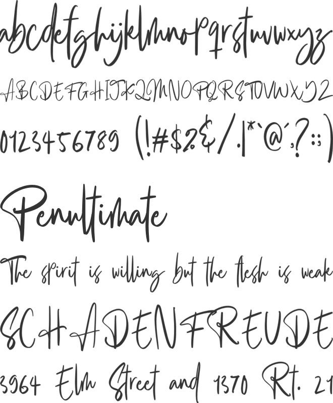 Bankstory font preview